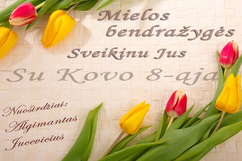 Sveikinimas su Kovo 8-ąja