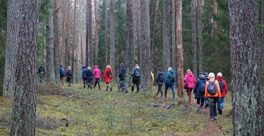 2024-02-25 Pėsčiųjų žygio link Tapelių ežero akimirkos